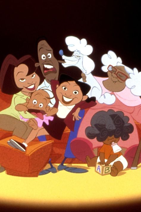 The Proud Family Aesthetic, Proud Family Aesthetic, Proud Family Drawings, Proud Family Wallpaper, Proud Family Background, Bebe Proud Family, Family Aesthetic Cartoon, The Proud Family Wallpaper, Proud Family Paintings