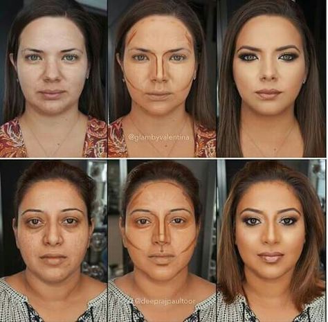 Countering Makeup, Face Shape Contour, Plus Size Makeup, Makeup Tips Lips, Contouring For Beginners, Makeover Makeup, Work Tomorrow, Power Of Makeup, Makeup Pro