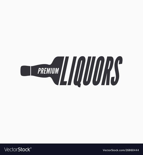 Liquor Store Logo, Liquor Logo, Glass Logo, Bottle Logo, Homemade Drinks, Liquor Bottle, Wine Brands, Liquor Store, Text Logo