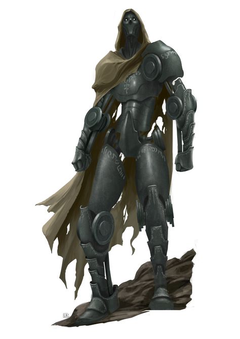 ArtStation - Pathfinder Second Edition - Aeon, Luca Bancone Warforged Dnd, Fantasy Robot, Pathfinder 2e, Dungeons And Dragons Characters, Dnd Art, Robots Concept, Ex Machina, Robot Concept Art, Creature Concept Art