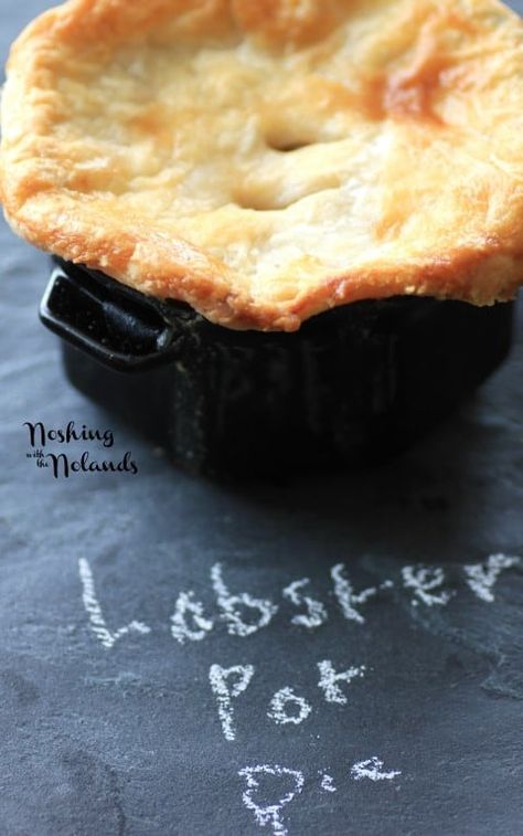 Lobster Pot Pie Recipe, Lobster Pie, Lobster Pot Pie, Lobster Pot Pies, Seafood Pot Pie, Seafood Pot, Lobster Dishes, Beer Battered Fish, Potatoes Onions