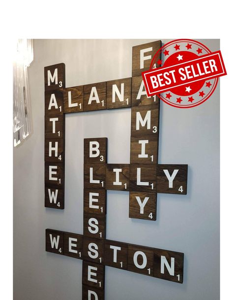 Excited to share the latest addition to my #etsy shop: Decorative Scrabble Tiles Personalized - Family Names - 5.5” x 5.5” Scrabble Tile Wall Decor - Name Tiles Wall Art - Single Tiles https://etsy.me/3G77ImJ Dress Up Wall, Large Scrabble Tiles, Scrabble Tile Wall Art, Tile Wall Art, Family Names, Tiles Wall, Tile Wall, Scrabble Tiles, Grandparent Gifts