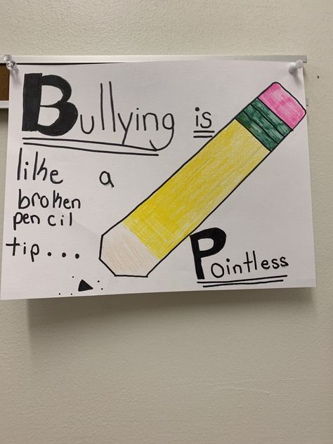 No Bully Poster Ideas, Anti Bully Slogan, Bully Free Poster Ideas, Bulling Drawing Ideas, Anti Bully Posters Ideas, Bully Poster, Bully Quotes, Anti Bully Quotes, Whiteboard Prompts