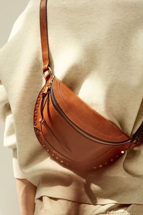 The Best Sites to Find Designer Bags For Less (& What to *Always* Watch Out for, According to an Expert) European Fall, Designer Fanny Pack, Chic Crossbody Bag, Luxury Belts, Leather Tie, Studded Bag, Leather Fanny Pack, Leather Crafts, Leather Belt Bag