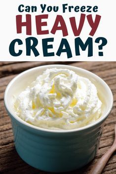 Freeze Heavy Cream, Freezing Cream, Recipes With Heavy Cream, Heavy Cream Recipes, Freeze Cream, Homemade Gourmet, A Couple Cooks, Freezing Food, Recipes With Whipping Cream