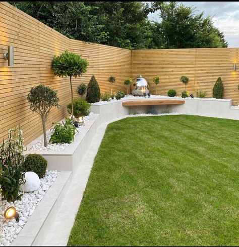 Artificial Grass Garden, Garden Details, Contemporary Garden Design, Modern Backyard Landscaping, Back Garden Design, Easy Landscaping, Patio Garden Design, Garden Makeover, Contemporary Garden