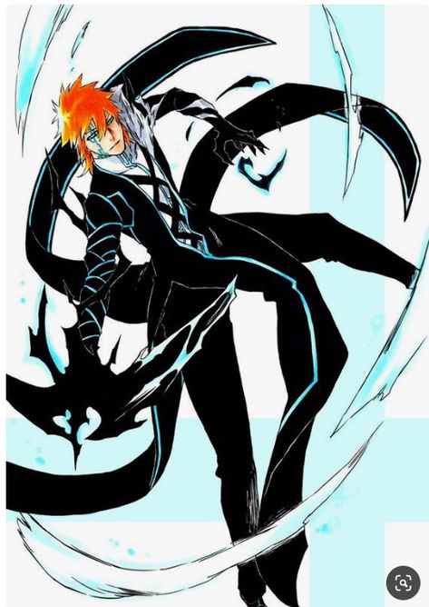 Ichigo Quincy, Ichigo Forms, Bleach Ichigo Bankai, Bleach Figures, Bleach Wallpaper, Ichigo Kurosaki Wallpaper, Anime Ichigo, Ichigo Manga, Urahara Kisuke