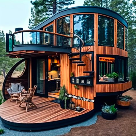 These Creative Tiny Homes Will Make You Want to Downsize ASAP – Inspiring Designs Patio And Garden Ideas, Outdoor Oasis Patio, Design Case Mici, Huge Houses, Tiny House Inspiration, Unique House Design, Apartment Balcony, Inspire Me Home Decor, Patio And Garden