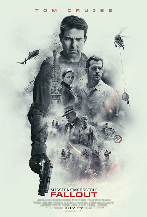 Mission: Impossible FALLOUT - This completes watching all of the MI movies before I see Dead Reckoning. I've seen this film more times than any other movie in the last 10 years. Movie Poster Photoshop, Photoshop Poster Design, Movie Character Posters, Mission Impossible Fallout, Action Movie Poster, Photoshop Tutorial Typography, Photoshop Poster, Photoshop Design Ideas, Best Movie Posters