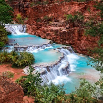 Photos: Beaver Falls, Supai, Arizona Beaver Falls, Arizona Vacation, Havasu Falls, 8 Mile, Arizona Road Trip, Rainbow Falls, Utah Travel, Adventure Photos, Arizona Travel