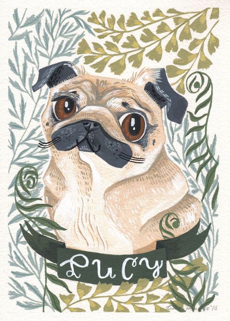 Pet Portraits by Rae Ritchie — Jennifer Nelson Artists Dog Portraits Illustration, Rae Ritchie, Portraits Pop Art, Pet Portrait Paintings, Dog Portraits Art, Custom Portrait Illustration, Animal Portraits Art, Pet Portrait Painting, Watercolor Pet Portraits