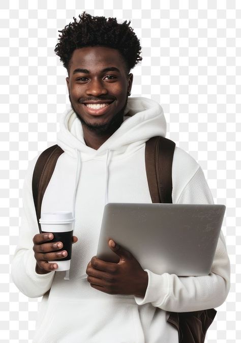 Student With Laptop, Students Png, Man With Laptop, Aesthetic Pngs, Student Images, Cakes Design, Student Laptop, Hoodie Png, Png Elements