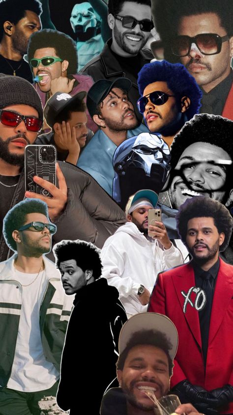 Collage de the weeknd Weeknd Collage, The Weekend Wallpaper, Weekend Wallpaper, Starboy The Weeknd, The Weeknd Poster, Minimalist Wallpaper, After Hours, The Weeknd, Best Artist