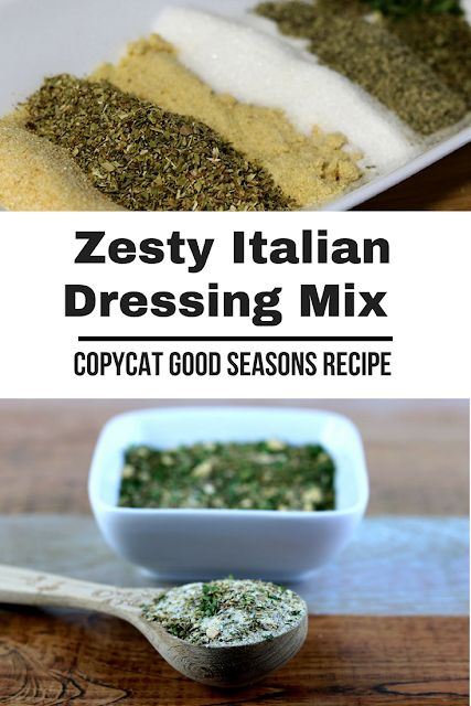 Zesty Italian Dressing Mix Recipe, Good Seasons Italian Dressing Mix Recipe, Italian Dressing Mix Recipe, Jar Mixes, Italian Dressing Recipes, Salad Appetizer Cups, Appetizer Cups, Homemade Dry Mixes, Italian Dressing Mix