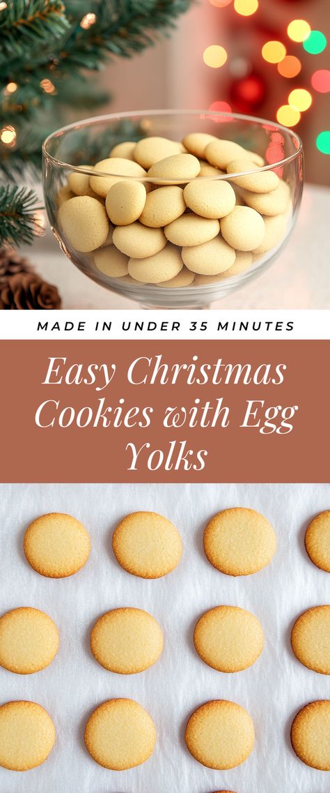 Image for Easy Christmas Cookies with Egg Yolks What To Make With Egg Yolks, Egg Yolk Recipes Leftover, Egg Yolk Cookies, Egg Yolk Recipes, Cured Egg Yolk, Egg Yoke, Danish Cookies, Easy Christmas Cookies, Clematis Varieties