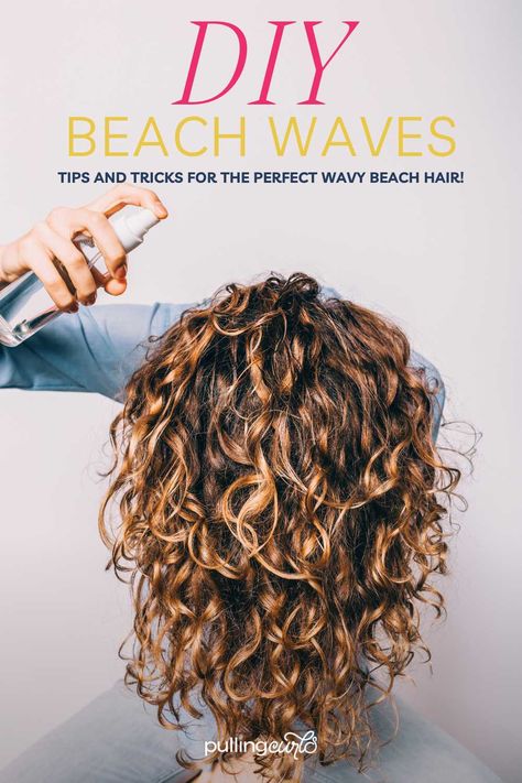 Do you adore those beachy waves in your curly hair but cringe at the cost of store-bought saltwater sprays? Dive into our secret recipe for an affordable, easy-to-make saltwater spray that can give you the best hair, no matter what your hair type is! Diy Beach Waves, Hair Lightening Spray, Wavy Beach Hair, Curl Formers, Beachy Waves Hair, Wave Spray, Sea Salt Spray, How To Lighten Hair, Salt Spray