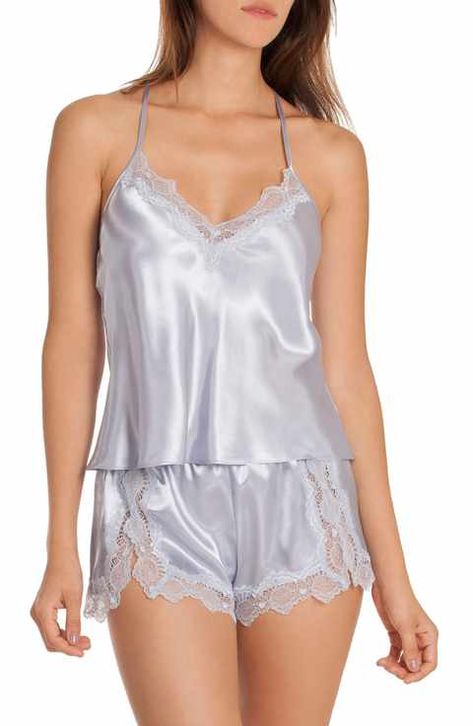 In Bloom by Jonquil Satin Short Pajamas (Nordstrom Exclusive) Clothes Guide, Honeymoon Avenue, In Bloom By Jonquil, Short Pajamas, Satin Romper, Plus Lingerie, Gaun Fashion, Cute Sleepwear, Satin Sleepwear