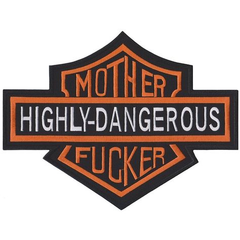 Mother Highly Dangerous Biker Motorcycle Logo Size 9.6x7.1" Sew Iron On Patch Description   ·       Made in :Thailand   ·       Material :Frabric and Glues   ·      Size Approx: 9.6 inch x 7.1 inch   ·       Color :As Picture   ·       Quantity :1 pcs.   Iron On Instrution   ·       Spray water on back of patch   ·       Place patch on garment   ·       Set iron temperature on “cotton”   ·       Cover patch with a piece of damp cloth   ·       Iron for 30 to 40 seconds   ·       Turn garment inside out and iron until dry Motorcycle Patches For Women, Bikers Logo Design Graphics, Motorcycle Decals Design, Harley Davidson Logo Art, Thailand Motorcycle Sticker, Motorcycle Sticker Design Ideas, Horse Motorcycle, Biker Logo Design, Motorcycle Art Painting