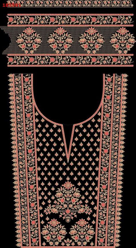 3mm letest neck design with two border embroidery design Imvu Textures, Border Embroidery Design, Dori Work, Stephen Sprouse, Womens Pants Design, Design Pattern Art, Emb Designs, Embroidered Kurti, Simple Kurta Designs