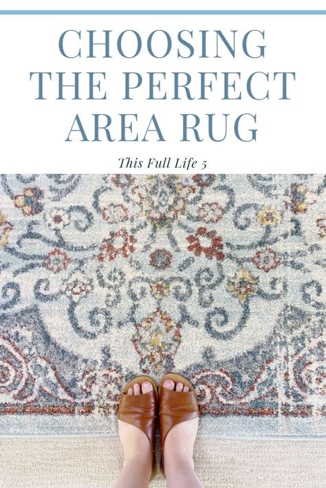 Use these tips to choose the perfect size, pattern, and style for any space! #arearugs #rugs #rugsinlivingroom House Numbers Diy, Diy Bathroom Storage, Rugs Living Room, Full Life, Diy Bathroom Remodel, Well Woven, Farmhouse Bathroom Decor, Solid Rugs, Paint Colors For Living Room