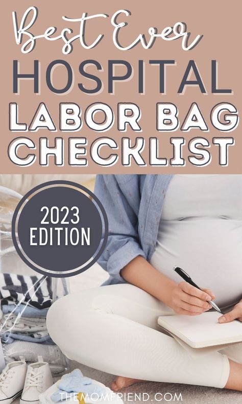 Hospital bag checklist for baby and mom to be. Labor Bag Checklist, Delivery Hospital Bag Checklist, Birth Hospital Bag, Hospital Packing List, Hospital Bag List, Baby Hospital Bag Checklist, Delivery Hospital Bag, Mommy Hospital Bag, Labor Bag