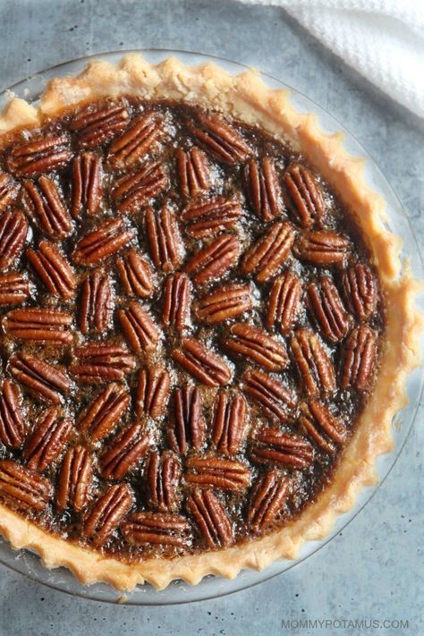 Pecan Pie Recipe With Maple Syrup, Gluten Free Pecan Pie Recipe, Paleo Pecan Pie, Gluten Free Pecan Pie, Maple Pecan Pie, Gluten Free Pecan, Pecan Pie Easy, Paleo Food, Paleo Desserts