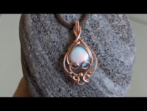 Amulet With Round Cabochon Wire Wrapping Tutorial - YouTube Cabochon Tutorial, Wrapping Tutorial, Wire Wrap Cabochon, Wire Wrapping Tutorial, Bohemian Style Jewelry, Bohemian Style, Wire Wrapped, Wire Wrapping, Square