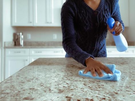 What to use to clean kitchen countertops including laminate, granite, marble, wood, soapstone, Corian and stainless steel. How To Clean Granite, Cast Iron Cleaning, Formica Countertops, Oven Cleaner, Disinfectant Spray, Multipurpose Cleaner, Food Saver, Stainless Steel Cleaning, Dishwasher Detergent