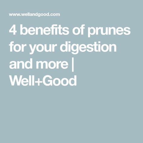 4 benefits of prunes for your digestion and more | Well+Good Benefits Of Prunes, Prune Jam, Prunes Benefits, Plum Benefits, Prune Juice, Chocolate Chia Pudding, Dried Plums, Under 100 Calories, Fiber Diet