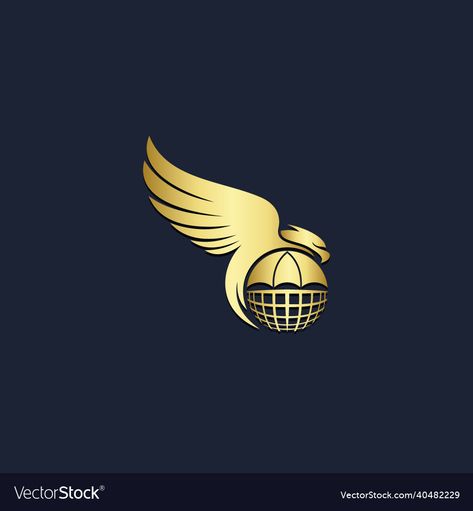 Eagle Logos, Eagle Icon, Church Logo Design, Rs Logo, Eagle Vector, Globe Logo, Church Logo, Logo Design Art, Gold Eagle