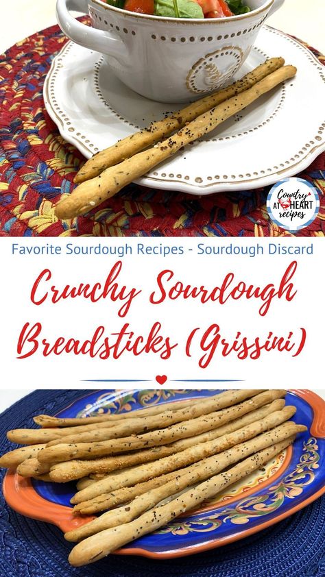 Sourdough Breadsticks, Crunchy Breadsticks, Easy Sourdough Bread Recipe, Recipe Using Sourdough Starter, Bagel Toppings, Bread Toppings, Sourdough Bread Starter, Heart Recipes, Bread Sticks Recipe