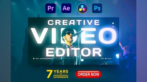 Do professional video editing and post productions by Signature9 | Fiverr Workshop Poster, Video Editing Services, Poster Idea, Idea Design, Creative Video, Editing Service, Rick And Morty, 1 Day, Content Creator