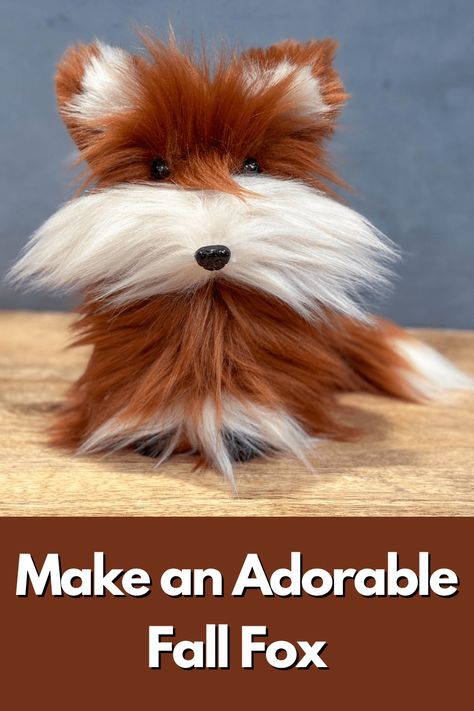 Make An Adorable Fall Woodland Fox With This Easy Diy Project! Fur Crafts, Diy Faux Fur, Forest Theme Party, Woodland Christmas Decor, Diy Woodland, 4 H Projects, Craft Fur, Gnome Crafts, Handmade Gnomes