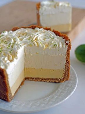 Triple Key Lime Pie | Best Pie Recipes Ever: Perfect For Christmas And Special Holidays Triple Layer Key Lime Pie, Triple Key Lime Pie, Key Lime Whipped Cream, Best Pie Recipes, Spring Form Pan, Key Lime Pie Recipe, Spring Form, Lime Pie Recipe, Cream Cheese Pie