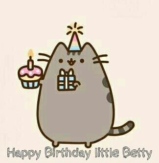 Happy birthday little Betty Cat Party Ideas, Pusheen Birthday, Pusheen Love, Cutest Cats Ever, Happy Birthday Cat, Pusheen Cute, Chat Kawaii, Birthday Cat, Parties Ideas