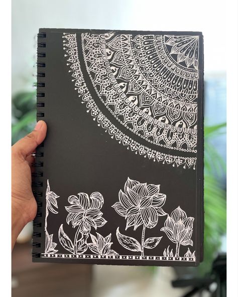 Mandala Art On Black Paper, On Black Paper Art, Art Black Paper, Mandala On Black Paper, Colourful Mandala Art, Art On Black Paper, Black Paper Art, Paper Doodles, Black Canvas Art