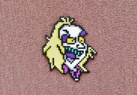 Goosebumps Perler Beads, Addams Family Perler Beads, Perler Bead Beetlejuice, Beetlejuice Perler Beads, Beetlejuice Perler Bead Patterns, Beetlejuice Pixel Art, Beetlejuice Perler, Coraline Perler Beads, Witchy Perler Bead Patterns