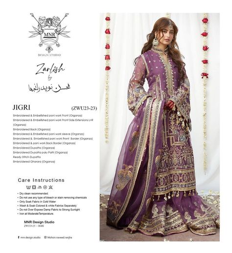 Embroidered &Emblished pani work shirt Organza dupatta Ready stich dupatta Embroidered gharara(Organza) Annus Abrar, Mohsin Naveed Ranjha, Delivery Design, Latest Pakistani Fashion, Zainab Chottani, Nomi Ansari, Suits Outfits, Agha Noor, Nikah Dress