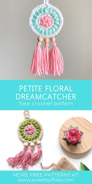 Crochet Dreamcatcher Pattern, Crochet Dreamcatcher, Crochet Keychain Pattern, Crochet Wall Hangings, Mode Crochet, Crochet Mandala, Crochet Keychain, Heart Sign, Crochet Flower