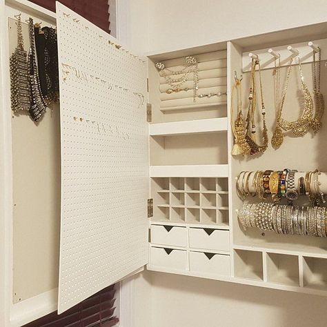 [PaidLink] 46 Jewelry Organizer Wall Hidden Recommendations You've Never Considered Now #jewelryorganizerwallhidden Hidden Jewelry Storage, Wall Mounted Jewelry Organizer, Grey Picture Frames, Wall Mount Jewelry Organizer, Jewelry Organizer Wall, Bedroom Closet Design, Jewelry Cabinet, Diy Closet, Closet Designs