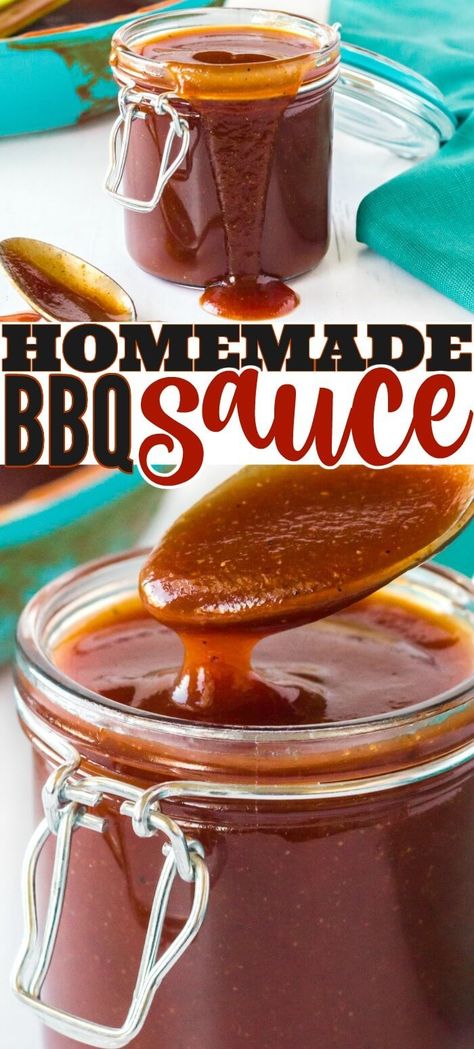 BBQ Sauce Recipe | Mama Loves Food Homemade Barbecue Sauce Recipe, Bbq Sauce Homemade Easy, Make Bbq Sauce, Homemade Bbq Sauce Recipe, How To Make Bbq, Homemade Bbq Sauce, Barbecue Sauce Recipes, Homemade Barbecue Sauce, Bbq Chicken Pizza