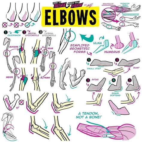 Elbow Anatomy, Sketching Exercises, Etherington Brothers, Book Maker, Human Anatomy Drawing, Hand Reference, Drawing Refs, Geometric Form, Anatomy Drawing