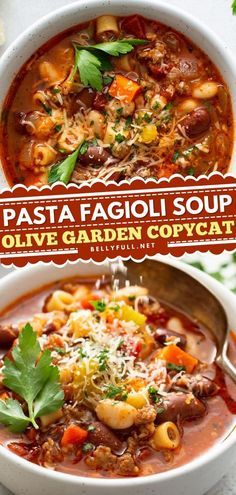 Copycat Pasta Fagioli, Pasta Fagioli Soup Olive Garden, Fagioli Soup Olive Garden, Olive Garden Pasta Fagioli Recipe, One Pot Stew, Olive Garden Pasta Fagioli, Soup Olive Garden, Pasta Fagioli Soup Recipe, Olive Garden Soups