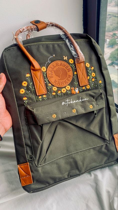 Kanken Backpack Embroidery, Embroidered Kanken, Backpack Kanken, Kanken Bag, Backpack Embroidery, Pet Embroidery, Mom Backpack, Embroidered Backpack, My Style Bags