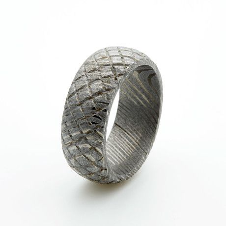 Zed R Traders Damascus Steel Rings - Over 260 Layers Of Steel - Touch of Modern Sculpted Jewelry, Damascus Steel Ring, Street Style Grunge, Dresses Casual Fall, Popular Mens Fashion, New Stuff, Damascus Steel, Damascus, Touch Of Modern