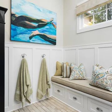 Pool Changing Room Ideas, Changing Room Ideas, Pool House Changing Room, Pool Pavillion, Pool Changing Room, Pool Changing Rooms, Pool Room Ideas, Contemporary Exterior Homes, Carolina Room