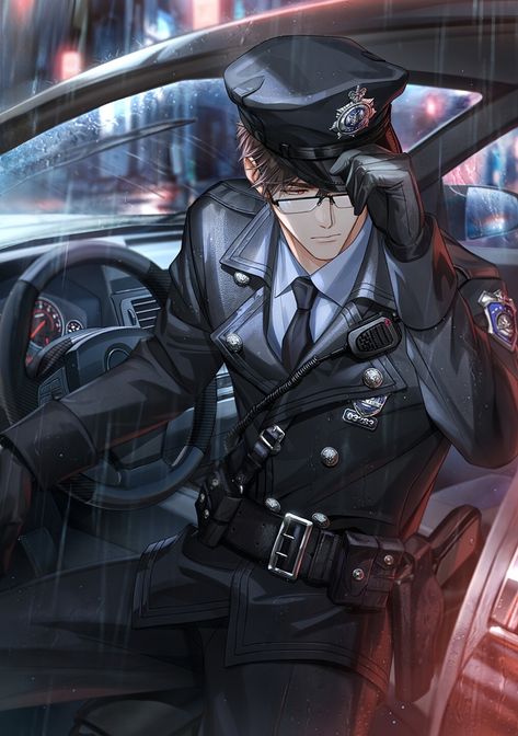 Love Edits, Police Art, Persona Anime, Mr. Love, Man Wallpaper, Sailor Moon Art, Digital Painting Tutorials, Manga Boy, Character Design Male