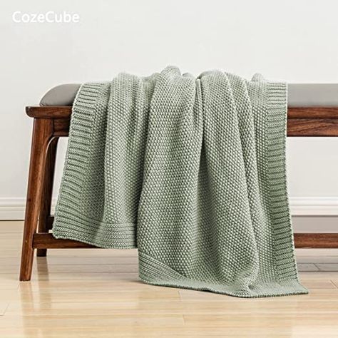 Sage Green Bed Throws, Bed Sofa Living Room, Throw Blanket For Bed, Cable Knit Throw Blanket, Green Throw Blanket, Cable Knit Throw, Blanket For Bed, Christmas Throw Blanket, Chunky Knit Throw