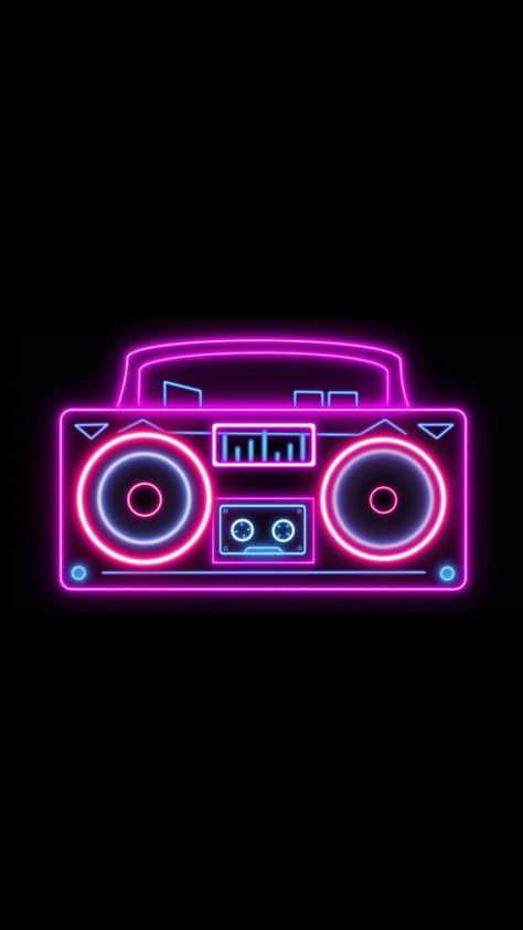 Radio Wallpaper, Radio Background Design, Radio Aesthetic, Radio Station Aesthetic, Radio Images Hd, Radio Station Logo Design Ideas, Radio Logo Design, 90s Radio, Music Neon Wallpaper