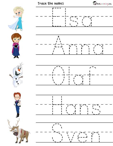 Frozen Activities, Toddler Curriculum, Disney Alphabet, Disney Time, Frozen Kids, Fine Motor Activities For Kids, Homeschool Preschool Activities, Frozen Themed Birthday Party, Tracing Sheets